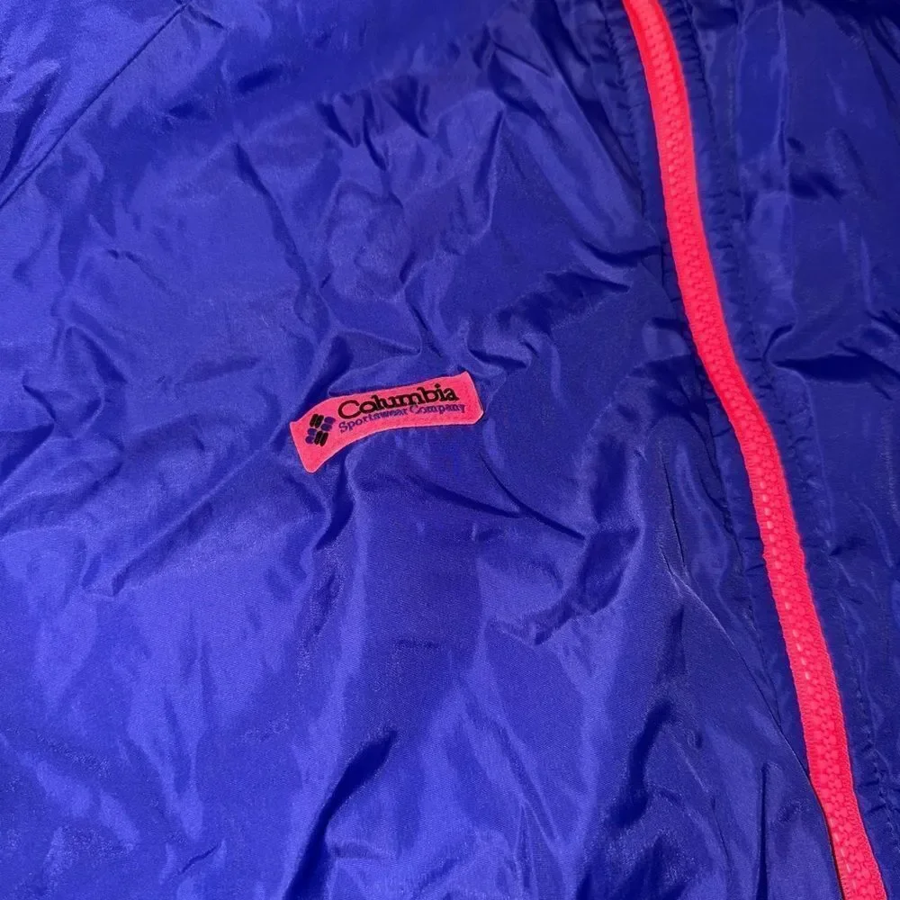 VINTAGE 1991 COLUMBIA NEON REVERSIBLE THINSULATE JACKET